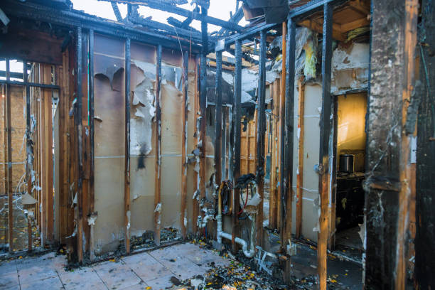 Professional Fire Damage Restoration technician working in Bristol, PA